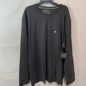 Eddie Bauer Legend Wash Pro Long Sleeve T-Shirt in Dark Charcoal Size XXXL
